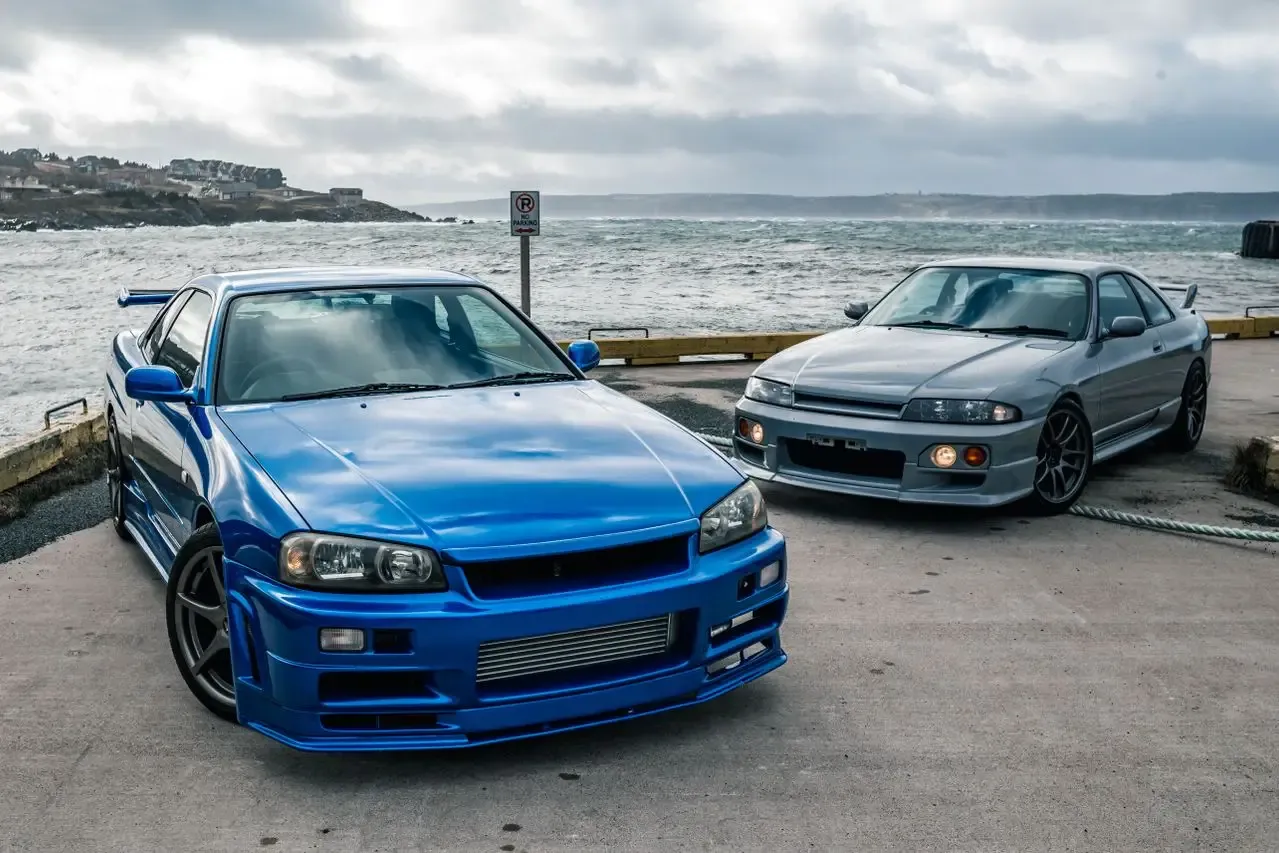 A pair of Nissan Skyline GT-Rs